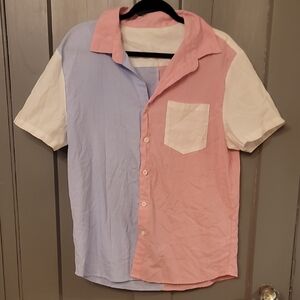 Multicolor Button Up Shirt.